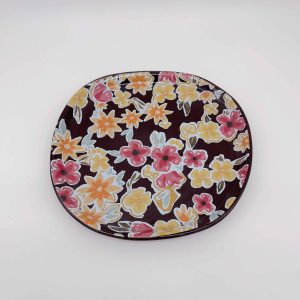 Black Ceramic Daily Plate Decal