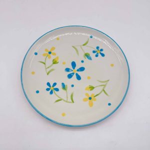 Blue Floral Ceramic Small Plate