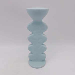 Blue Rectangular Ceramic Candle Holder