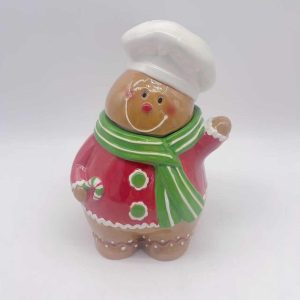 Ceramic Gingerbread Man Christmas Outfit