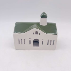 Ceramic Green Rooftop Christmas House Decor