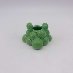 Ceramic Green Tree-Shaped Candle Holder