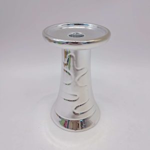 Ceramic Silver-Plated Candle Holder