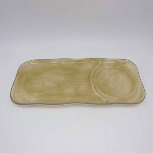 Green Ceramic Rectangular Plate