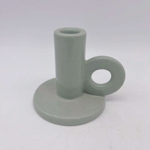 Green Ceramic Sand Glaze Candle Holder