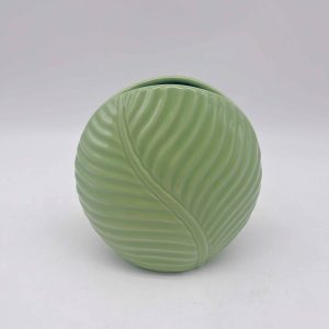 Green Leaf Ceramic Vase Decor