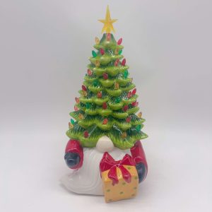 Large Ceramic Santa Christmas Tree Ornament