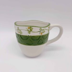 Large Green Ceramic Watermelon Mug