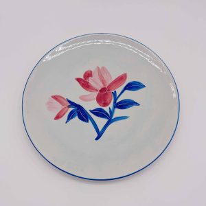 Large Lotus Ceramic Round Plate