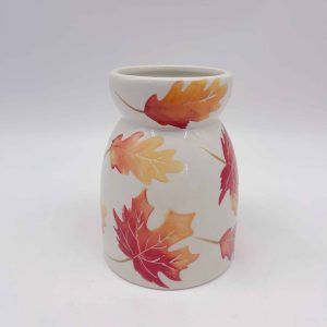Large Maple Leaf Ceramic Halloween Vase