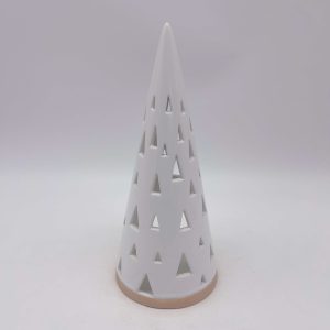 Large White Ceramic Christmas Ornament