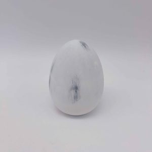Large White Ceramic Egg Decoration