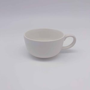Large White Ceramic Mug for Warm Beverages