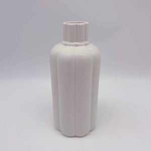 Large White Pumpkin Ceramic Halloween Vase