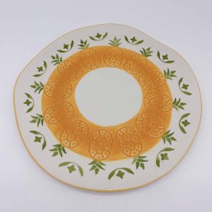 Large Yellow Pineapple Ceramic Plate