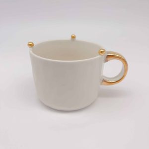 Medium Ceramic Gold-Effect Mug