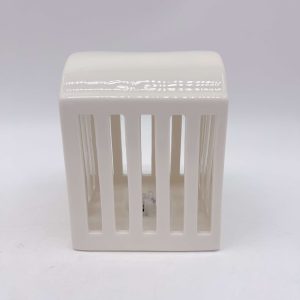 Medium White Ceramic Christmas House Ornament