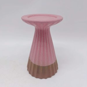 Pink Ceramic Candle Holders