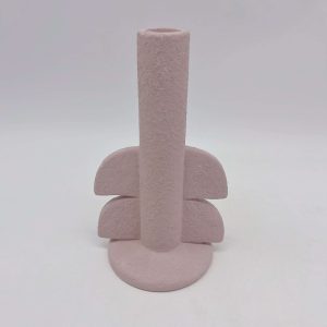 Pink Whale Tail Ceramic Candle Holder