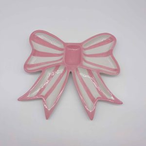 Purple Flower Shape Ceramic Jewelry Dish