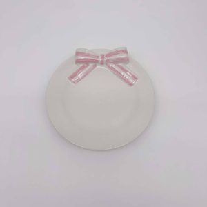 Purple Irregular Flower Shape Ceramic Jewelry Dish