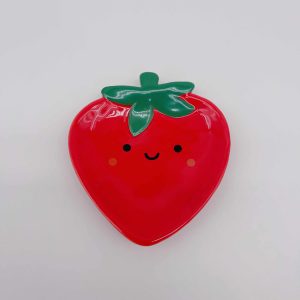 Red Bow White Ceramic Jewelry Box