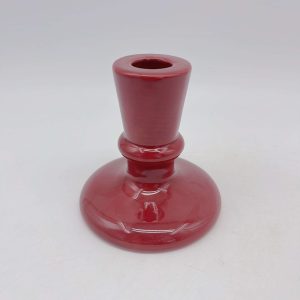 Red Ceramic Candle Holders
