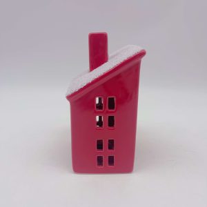 Red Ceramic Christmas House Decor