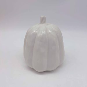 Small Glossy Ceramic Pumpkin Decor