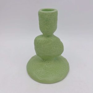 Small Green Ceramic Candle Holders