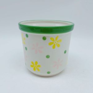 Small Painted Ceramic Flower Pot