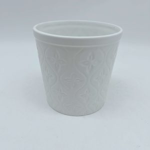 Small White Ceramic Planter Pot