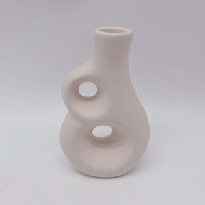 White Ceramic Alien Candle Holder