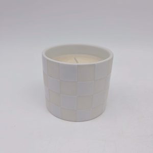 White Ceramic Candle Holders