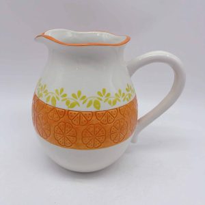 White Painted Ceramic Flower Vase