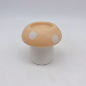 Yellow Mushroom Ceramic Candle Holder