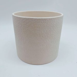 Yellow and White Ceramic Planter Pot